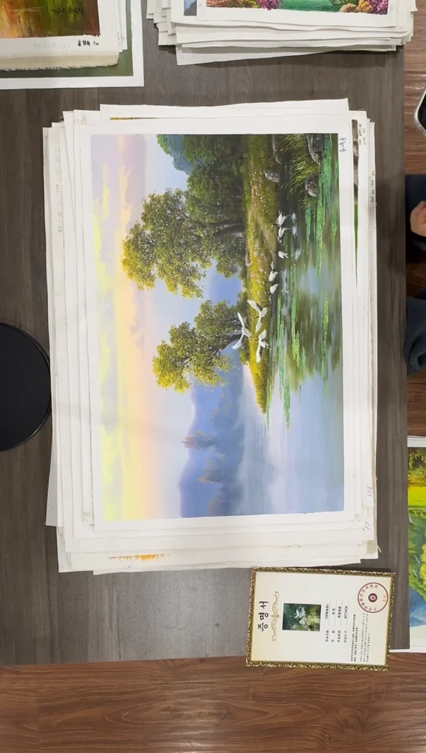 油画【31号】约50*70cm丨朝鲜原创纯手绘孤品油画丨顺丰包邮