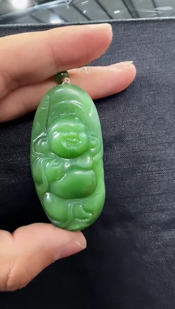 【闪购商品】和田玉（碧玉）吊坠未镶嵌随行佛