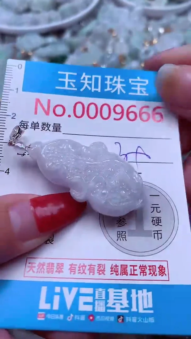 吊坠(不含链)未镶嵌翡翠9666