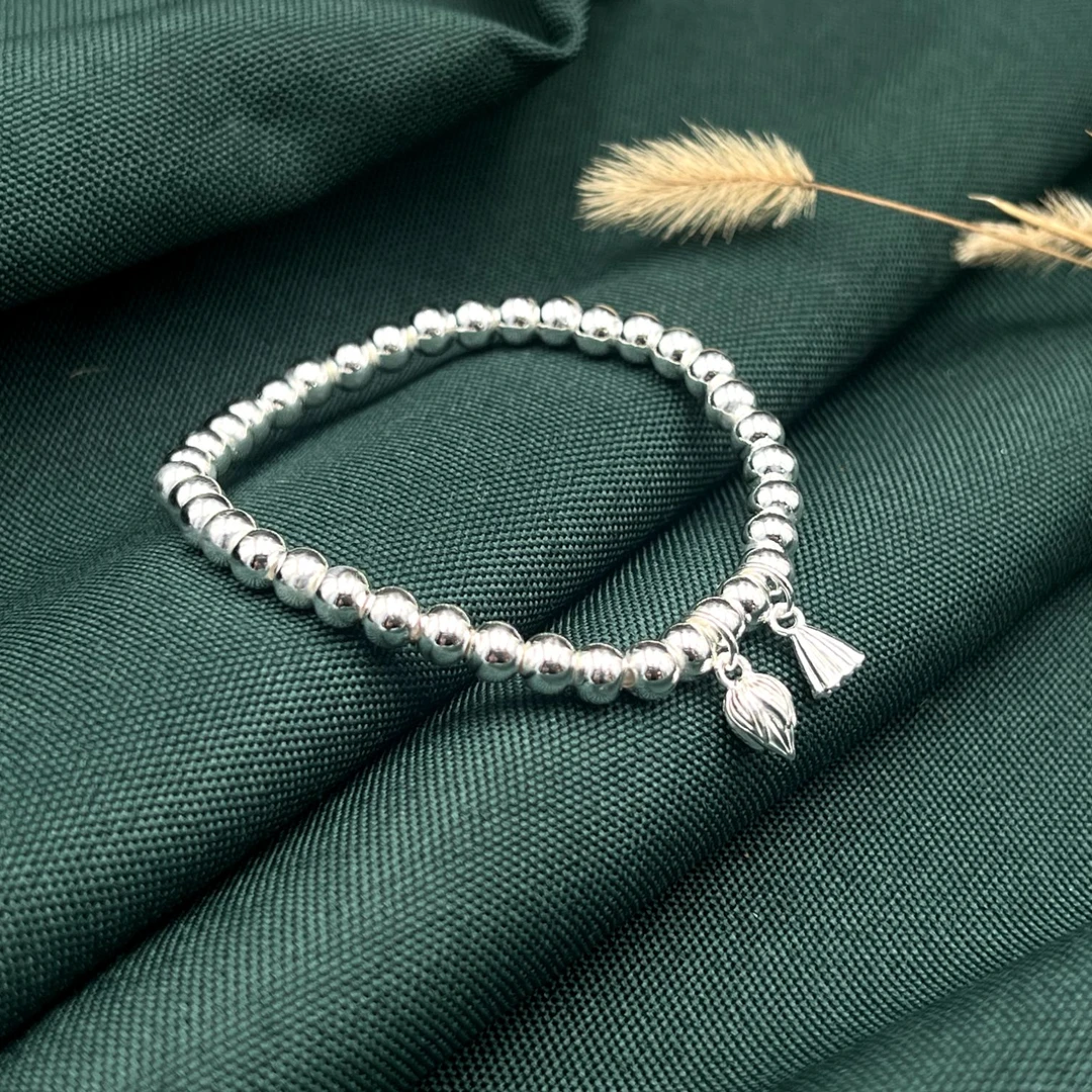 足银手链 凯贵银楼 两世欢 手工时尚百搭经典手链 SL07