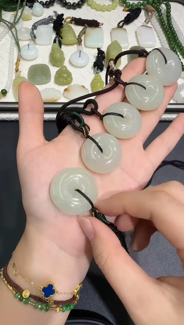 和田玉未镶嵌颈饰X0804-1396-333多样性一件