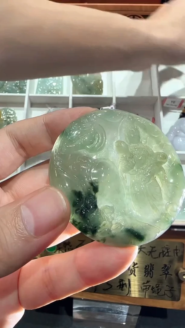 翡翠挂件未镶嵌A货翡翠多样性孤品
