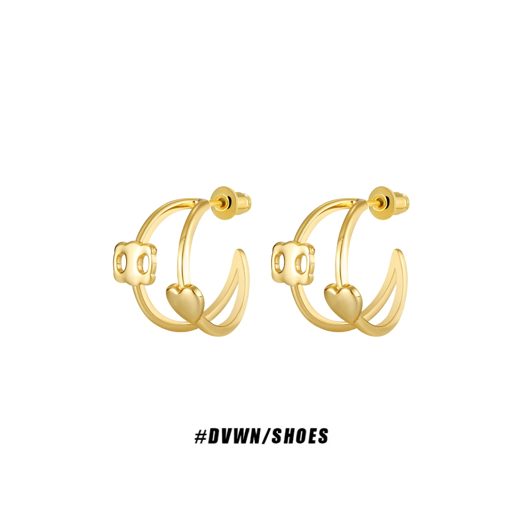 铜合金耳饰 【DWANG妹妹设计】猪鼻子耳钉耳针