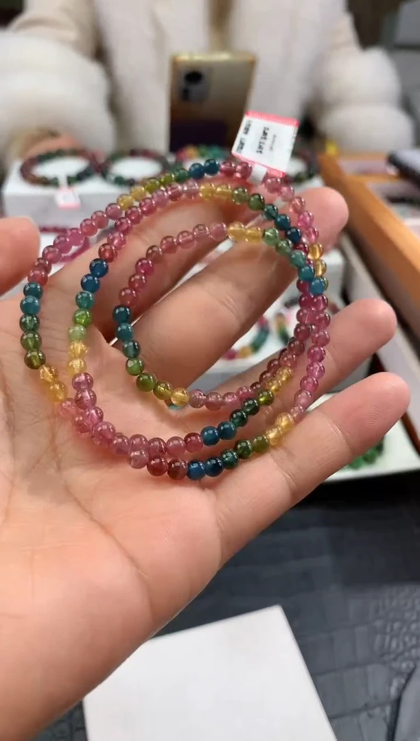 【闪购商品】碧玺手串未镶嵌多样性发一条