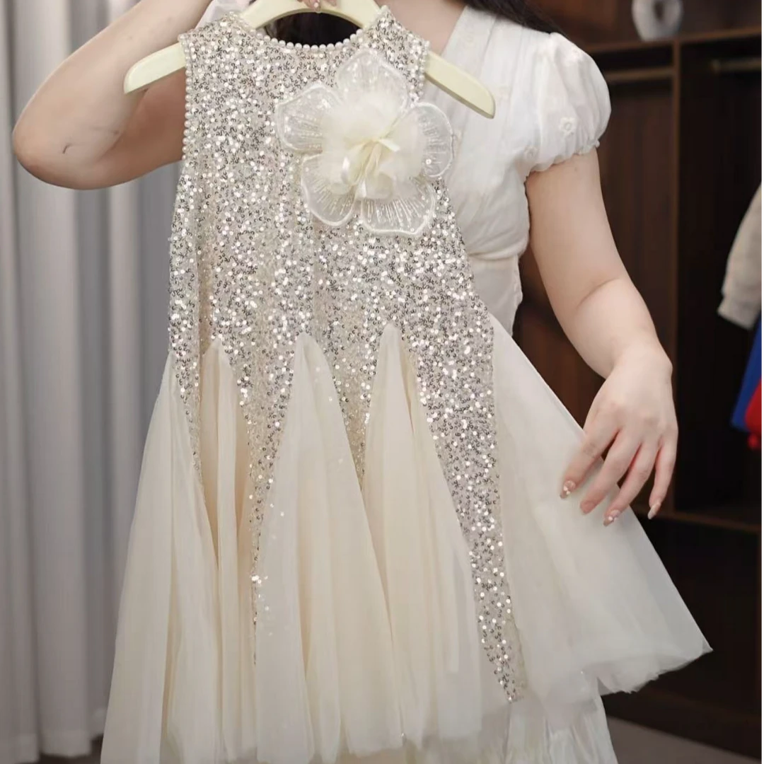 AYJ250352 儿童女童气质公主连衣裙轻奢优雅连衣裙