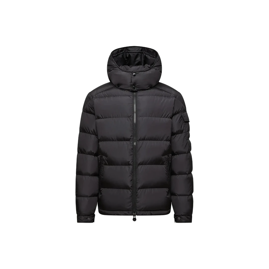 未使用 MONCLER Maya系列70周年 FW25哑光标志舒适可脱卸帽羽绒服