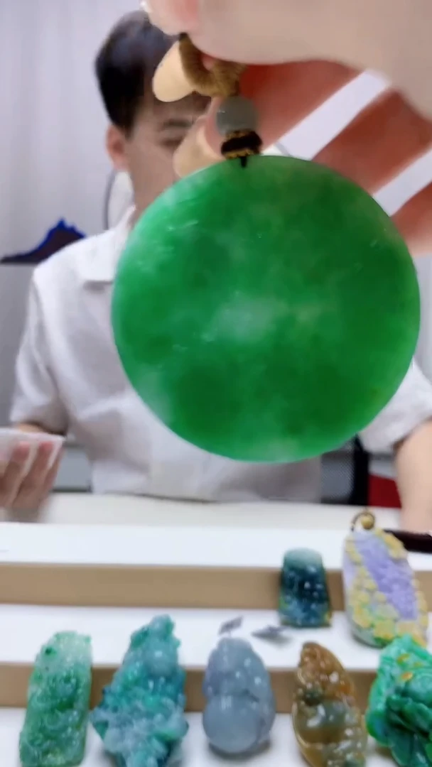 未镶嵌定制翡翠4868DD-毛货挂件249