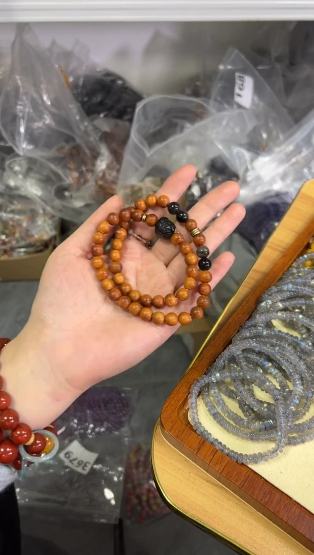 【闪购商品】柏木（崖柏）手串未镶嵌银耀醒狮老料崖柏款双圈[999]