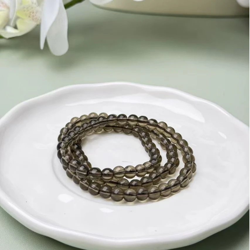 天然茶水晶手链（多样性发其一）a037