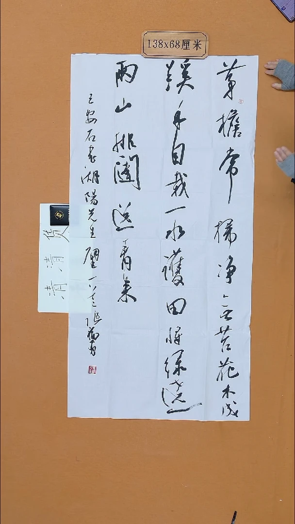 书法张    福有 辽宁理S 兰亭 届展  68*138  八平尺