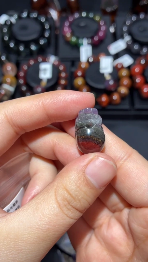 未镶嵌珠宝半成品水晶极光貔貅