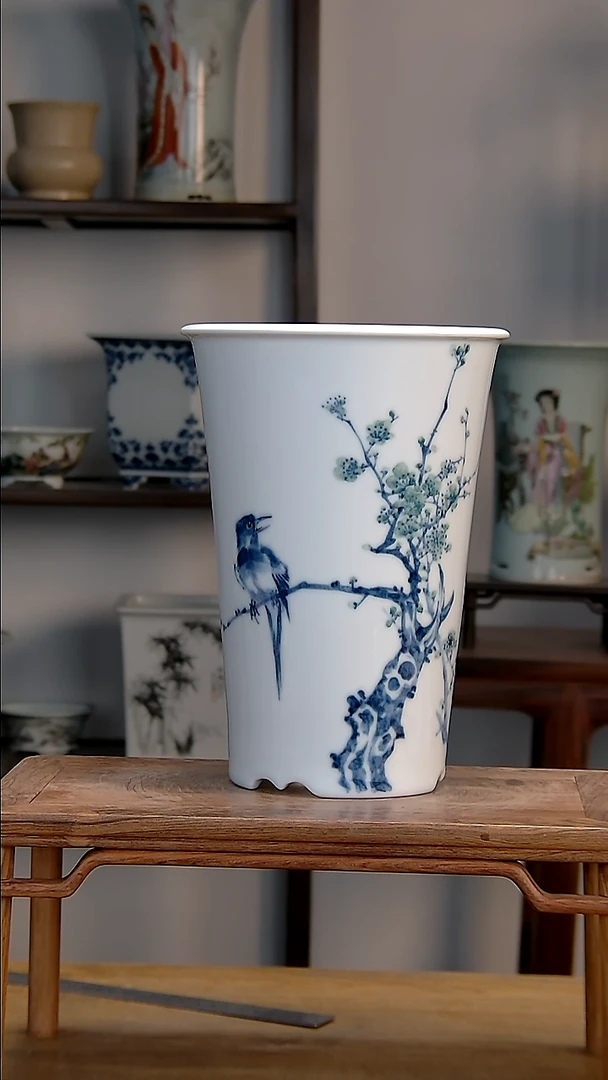 景德镇陶瓷手工花盆