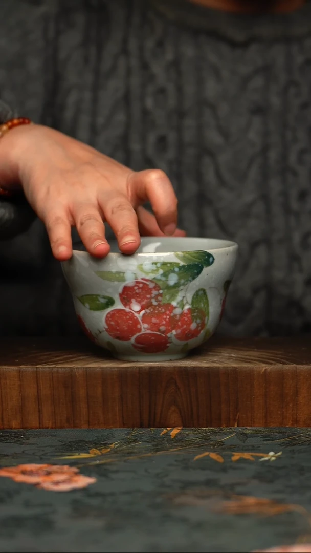 瓷片釉下彩手工手绘同款陶器