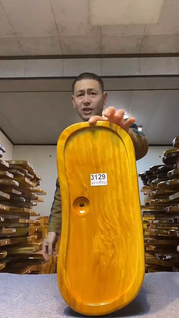 实木原木茶盘 一物一拍(不含配件）