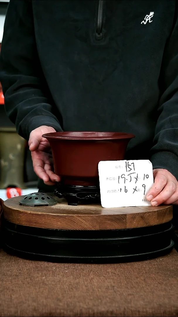 紫砂花盆花卉园艺157+S