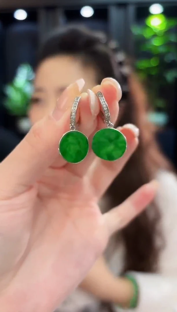 未镶嵌翡翠耳饰缅料A货/多样性发货/一件