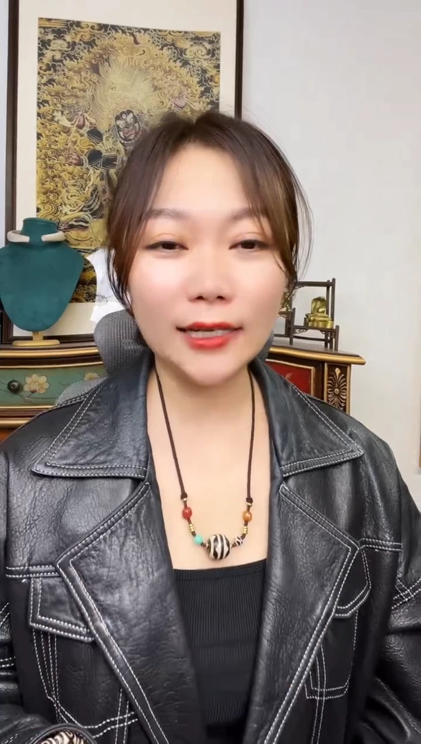 非金属珐琅高货黑白大尺寸牙牙达落168