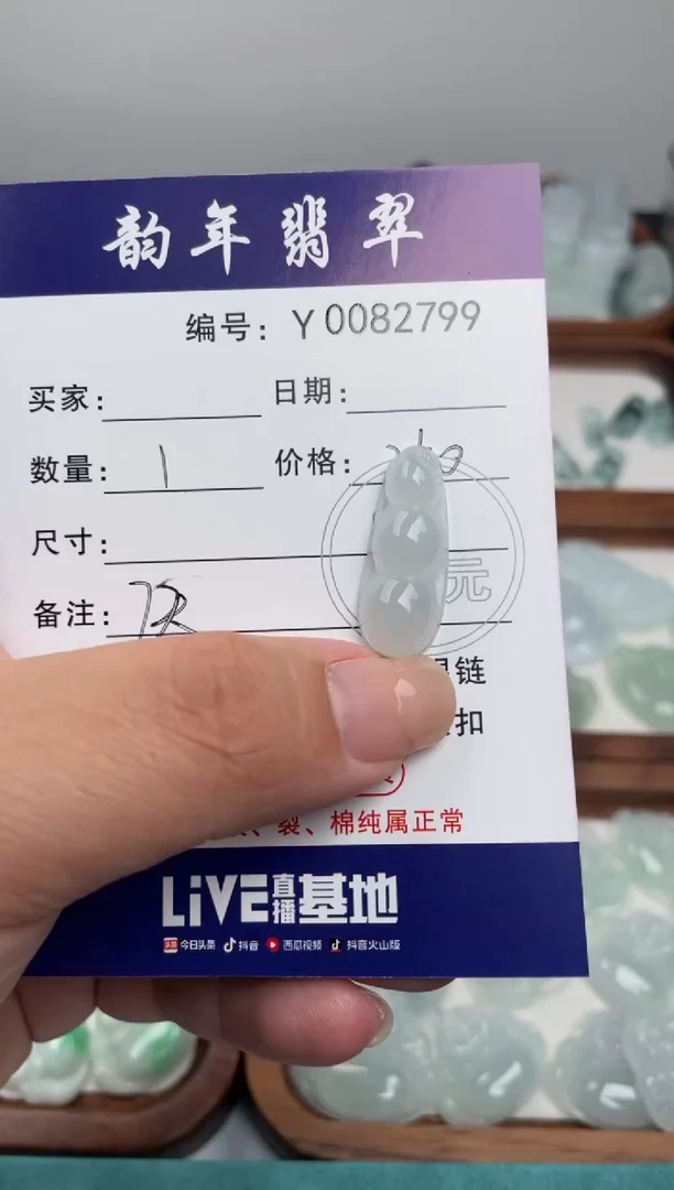颈饰未镶嵌翡翠代****你福豆