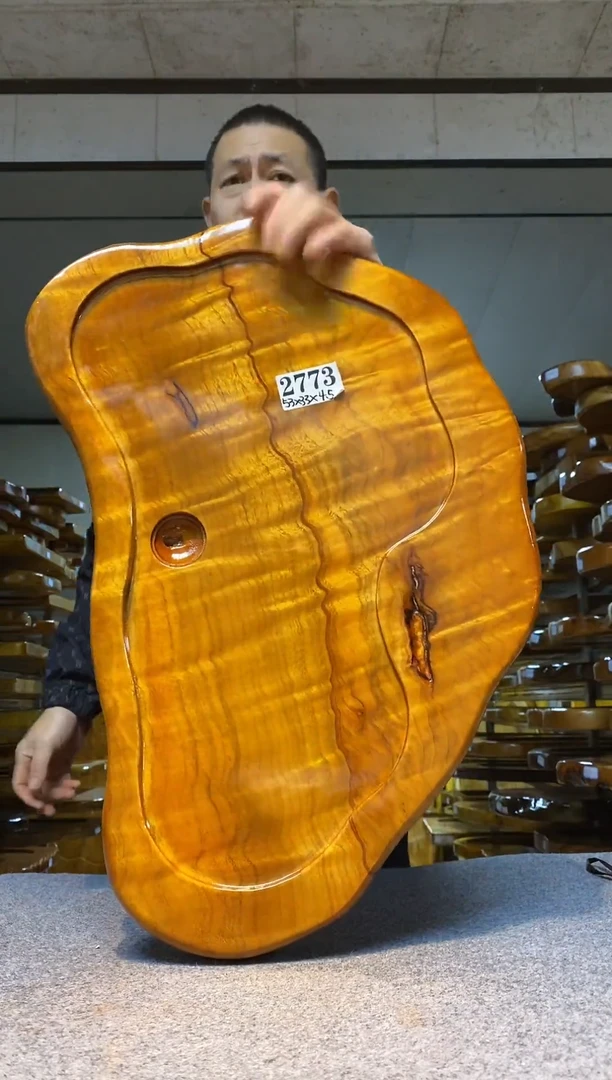 实木原木茶盘 一物一拍(不含配件）