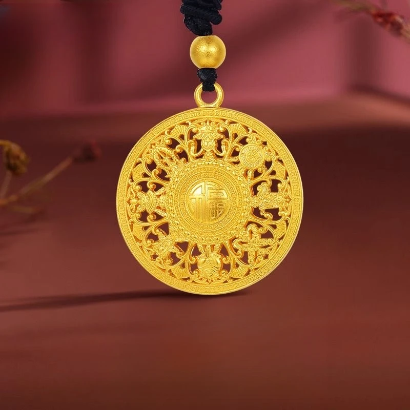 【直播专属】足金999八宝罗盘吊坠（QIC质检+证书+礼盒）