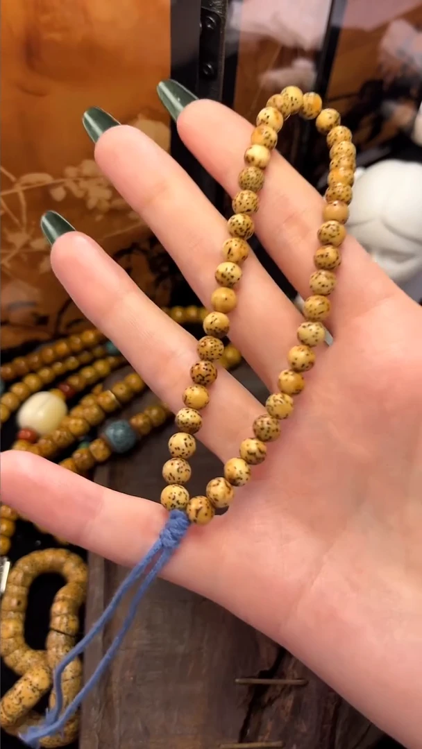 手串星月菩提精工级陈籽圆珠手持（B）