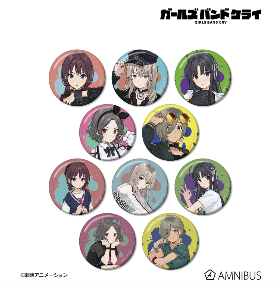 【哭泣少女乐队】GBC 涂鸦油漆泼墨彩底吧唧徽章 正版日谷（代拆）