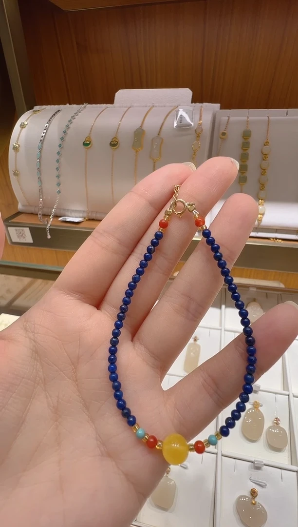 未镶嵌青金石手链@@MY001