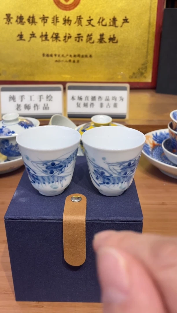 摆件瓷景德镇手工手绘陶瓷
