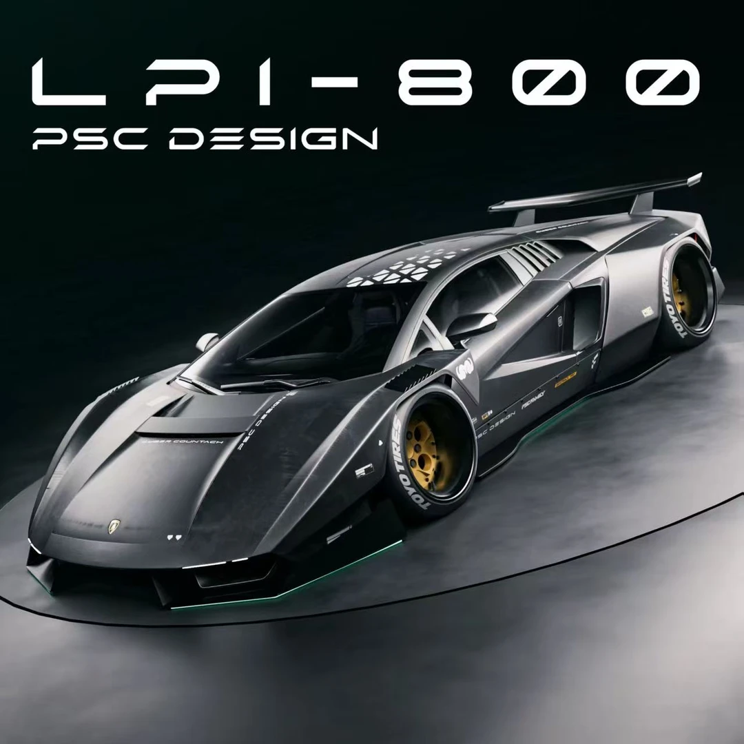 预售北京模型展展会首发TM联名PSC车舍兰博康塔什 1:64汽车模型