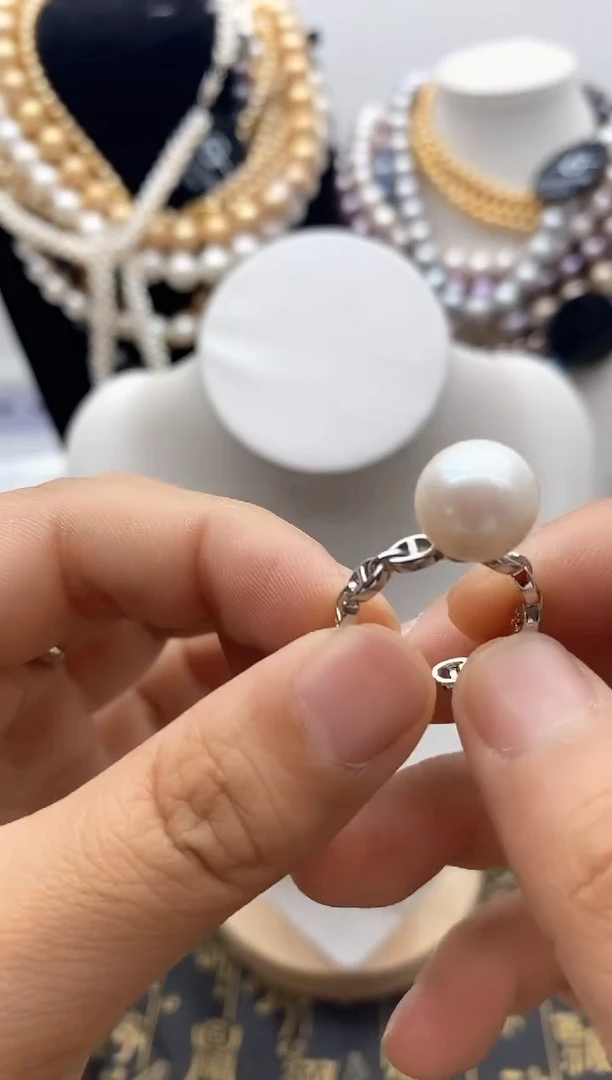 淡水珍珠钛钢颈饰43