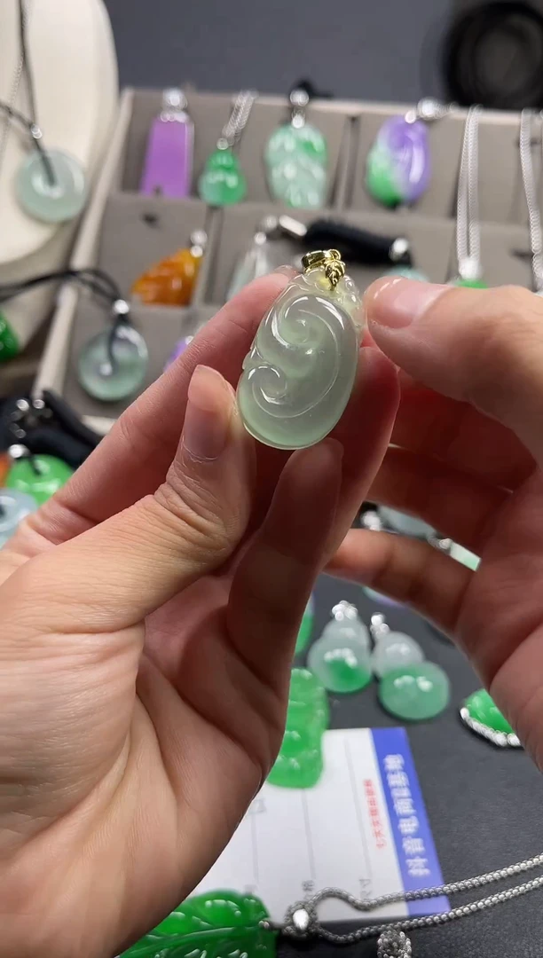 颈饰未镶嵌翡翠  所见即所得 一图一物