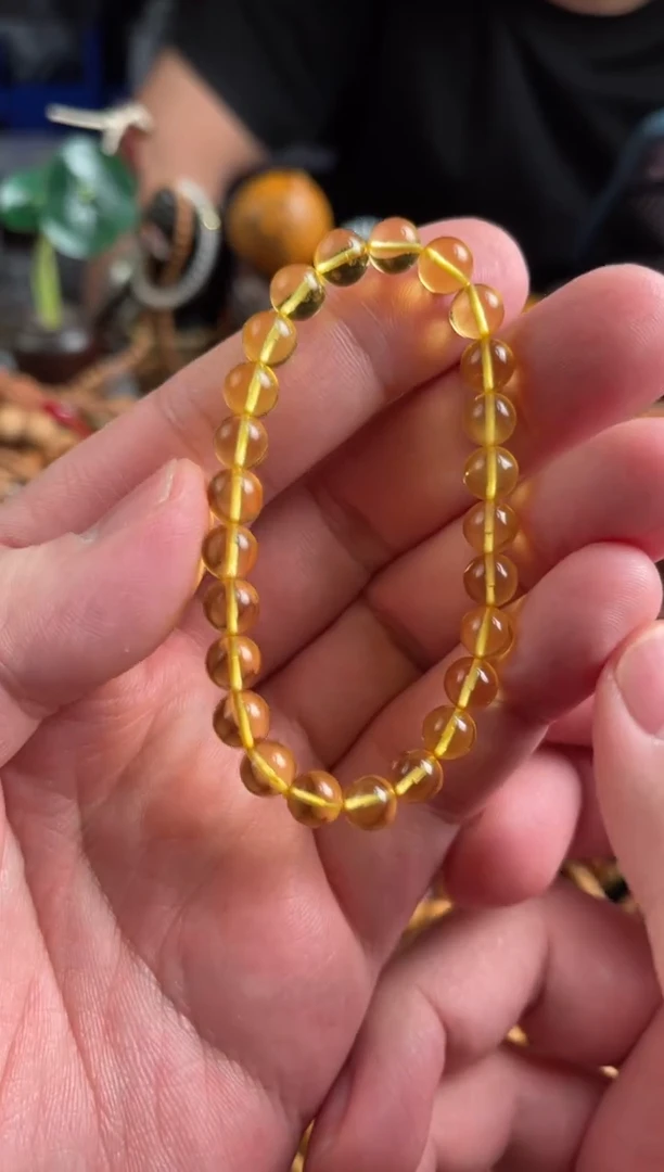 【闪购商品】蜜蜡裸石未镶嵌王胖子文玩工作室蜜蜡金珀单圈7.5