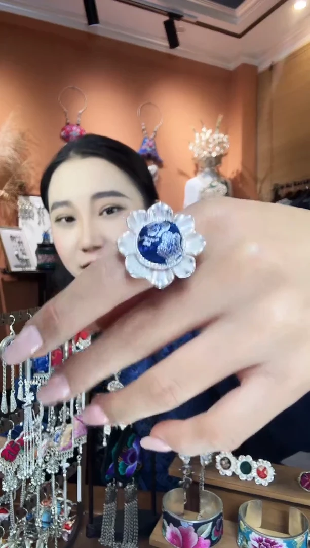 【闪购商品】刺绣纯手工民族风戒指