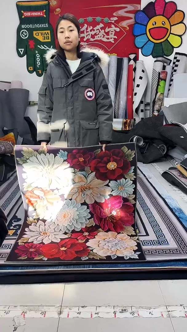 棉麻绒026 100*120