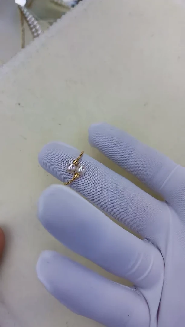 银S925镶嵌饰品海水珍珠设计款戒指