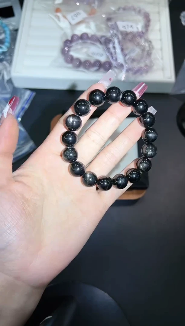 【闪购商品】辉石手串银S925镶嵌79q多样性发其一/1条默认微瑕