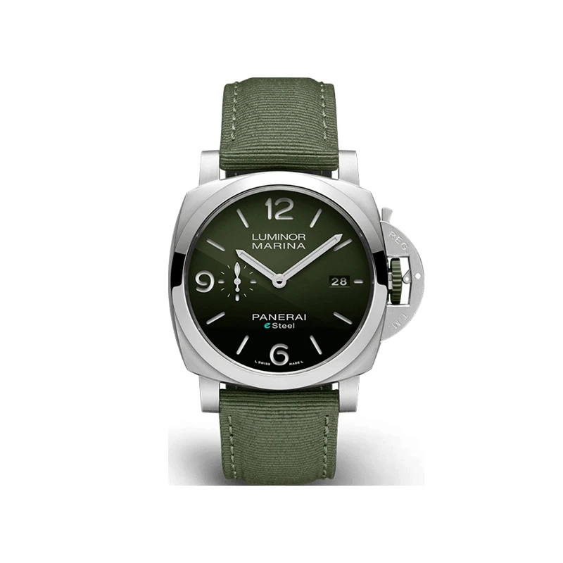 99新 Panerai/沛纳海 庐米诺系列PAM01356自动机械男表44mm渐变绿