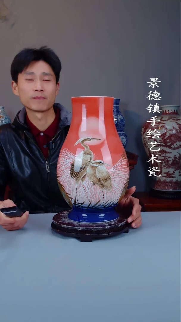 摆件陶瓷景德镇手工手绘陶瓷摆件27