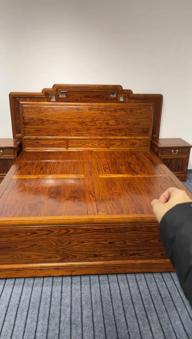 木纹家具改价链接  现代床