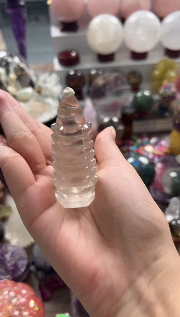 未镶嵌珠宝半成品水晶S120 约6.7cm