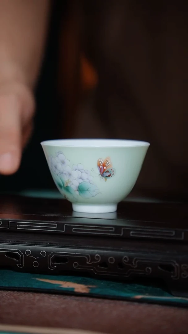 19-2绣球花小碗杯（千山）