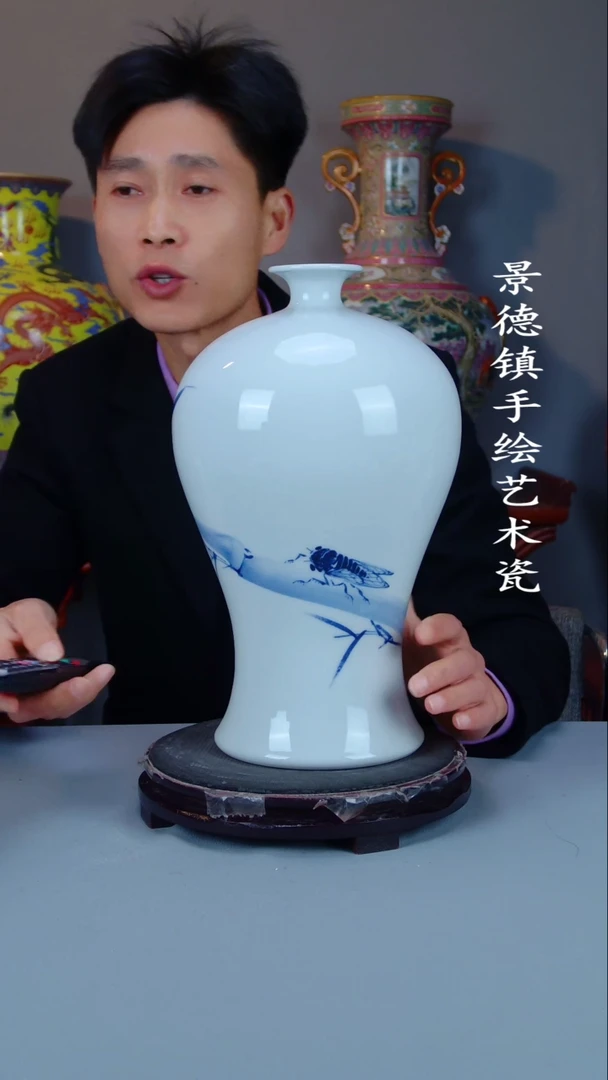 摆件陶瓷景德镇手工手绘陶瓷摆件25