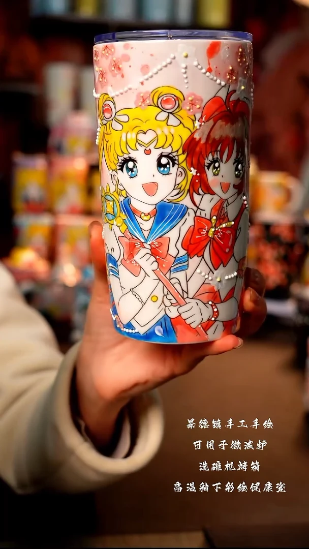 景德镇手工手绘陶瓷杯杯