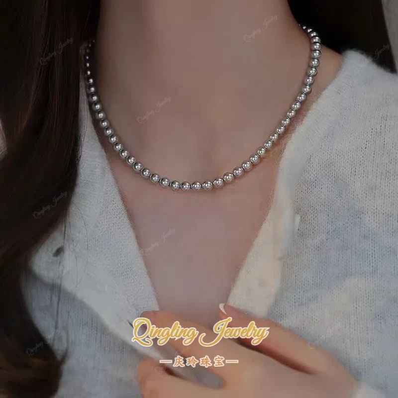 【限定福利】海水真多麻小彩云强光气质时尚5-6mm珍珠项链