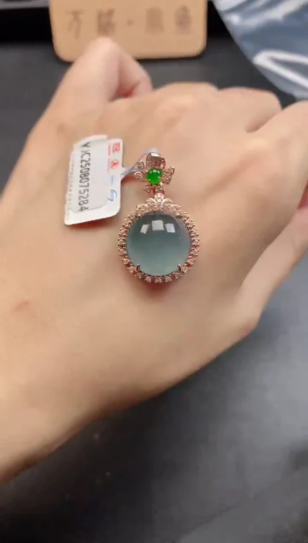 银S925镶嵌戒指翡翠51151