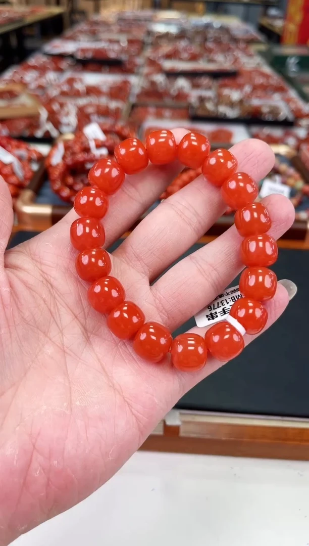 【闪购商品】南红玛瑙滴水洞老型手串13+未镶嵌一个/条
