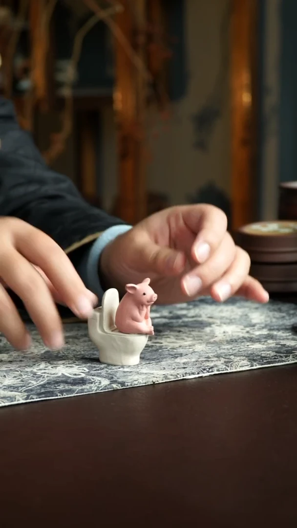 茶杯紫砂5号 香插 宜兴紫砂原矿作品