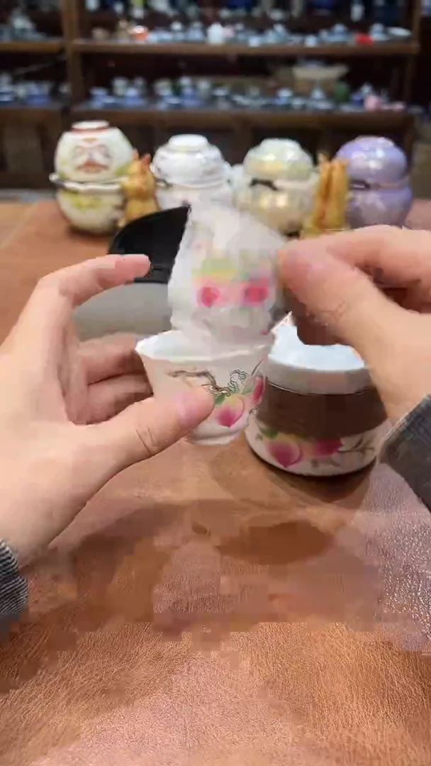 真的很便宜会开片的旅行茶具