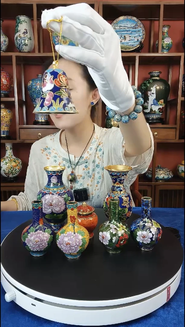 手工艺品琉璃好运铃 铃铛一响 黄金万两 2寸平口铃
