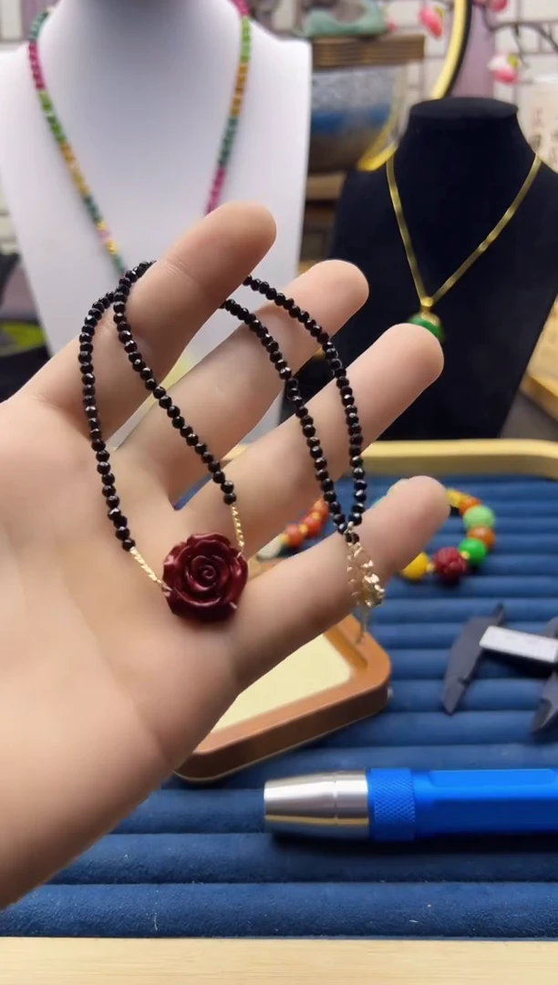 【闪购商品】尖晶石颈饰14K金镶嵌X257